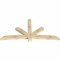 Ekena Millwork Alberta Rough Sawn Timber Gable Bracket, Douglas Fir, 96"W x 48"H x 4"D x 6"F, 12/12 Pitch GBW096X48X0406ALB00RDF - alternate 5